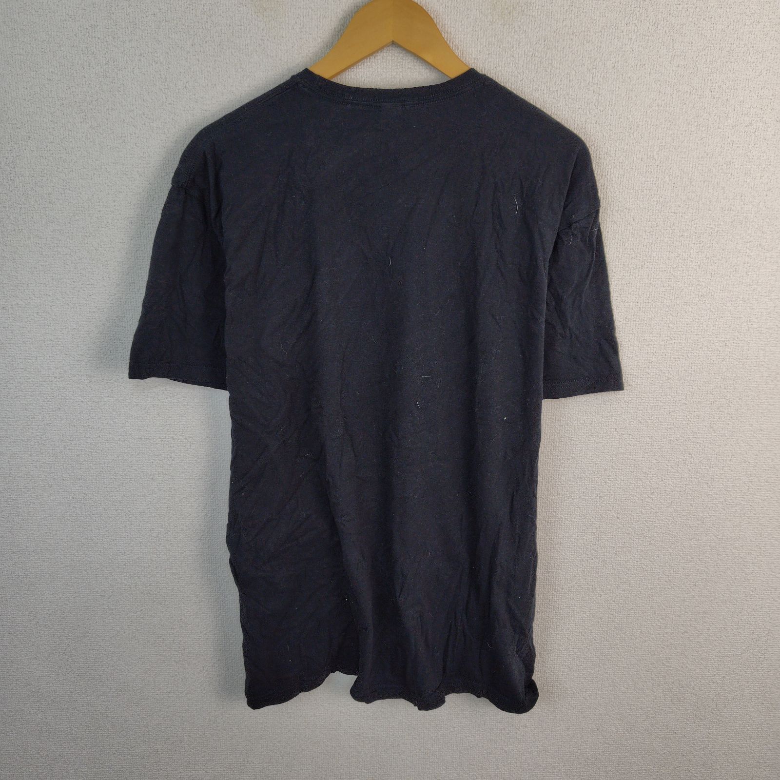 oasis オアシス Tシャツ ボックスロゴ ブラック XL メンズ 古着 バンT