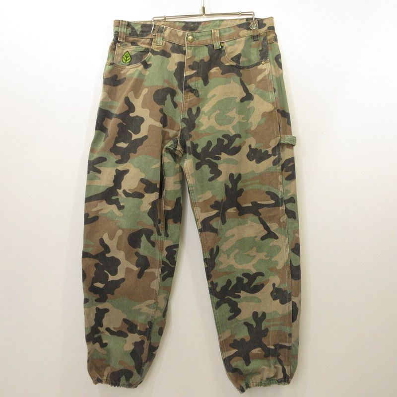【姫路東店】 中古 Butter Goods | バターグッズ パンツ Weather Gear Denim Jeans Woodland Camo USED加工 【107】