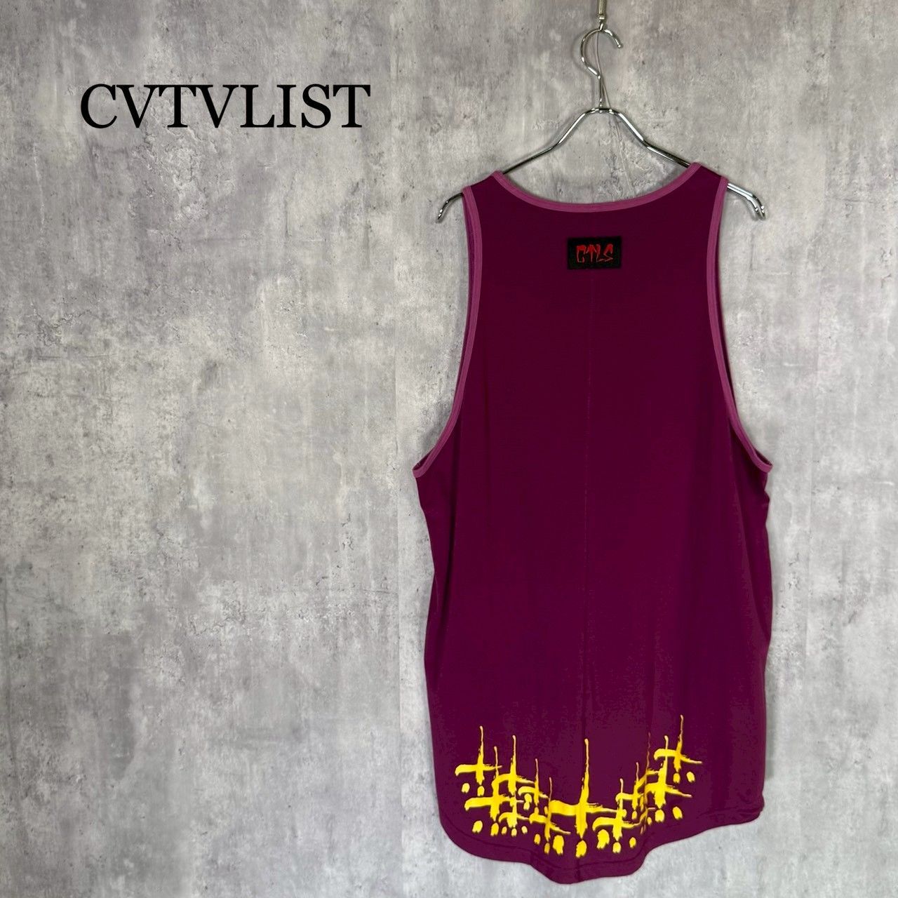 『CVTVLIST』カタリスト（1）インナー クロスプリント ノースリーブ タンクトップ 8,732円