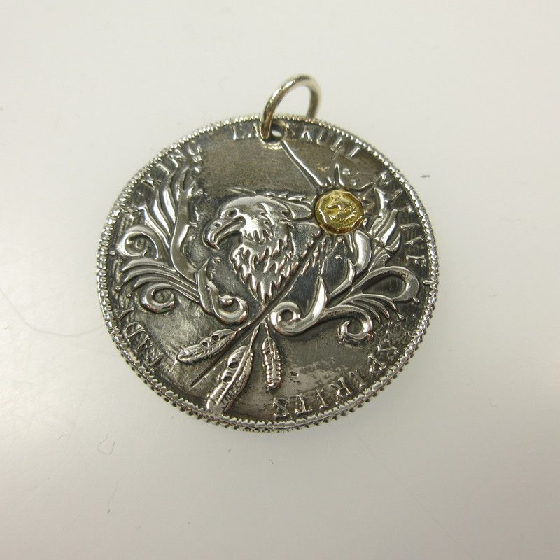 【姫路東店】 中古 TADY&KING | タディアンドキング ペンダントトップ COIN TOP tklh-001es トップのみ シルバー 【134】