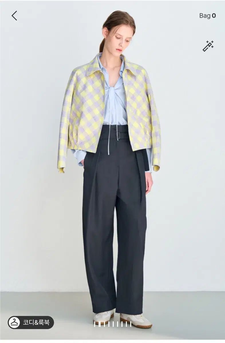 ハンサム 26ss新作 LATT by T, ベルト付き ピンタック パンツ 44-55