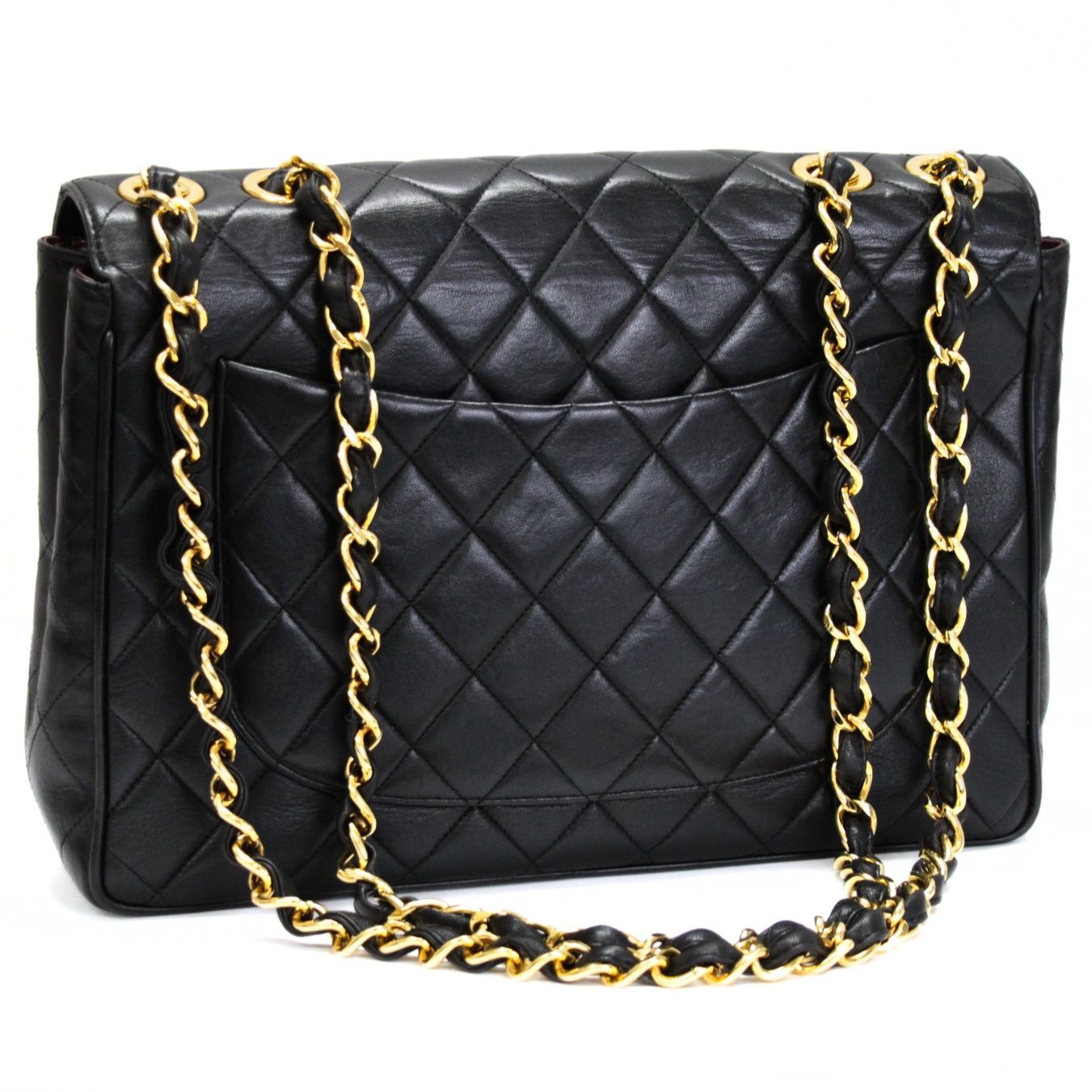 シャネル CHANEL マトラッセ30 チェーンショルダーバッグ ラム 黒 G金具 3番台 【74593】 シャネル CHANEL マトラッセ30 チェーンショルダーバッグ ラム 黒 G金具 3番台 【74593】