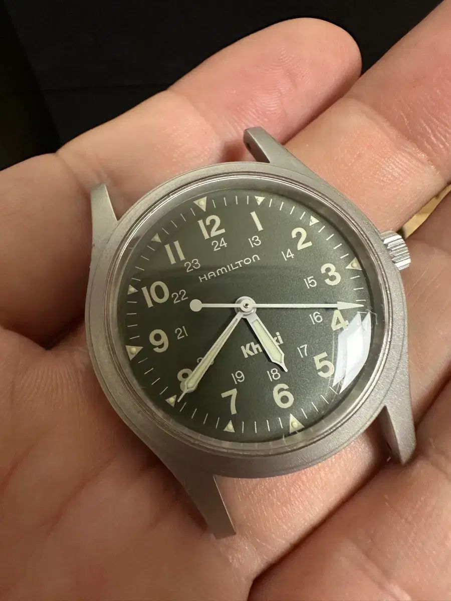 HAMILTON ハミルトン 9415a カーキ ロゴ 小バージョン 手巻き