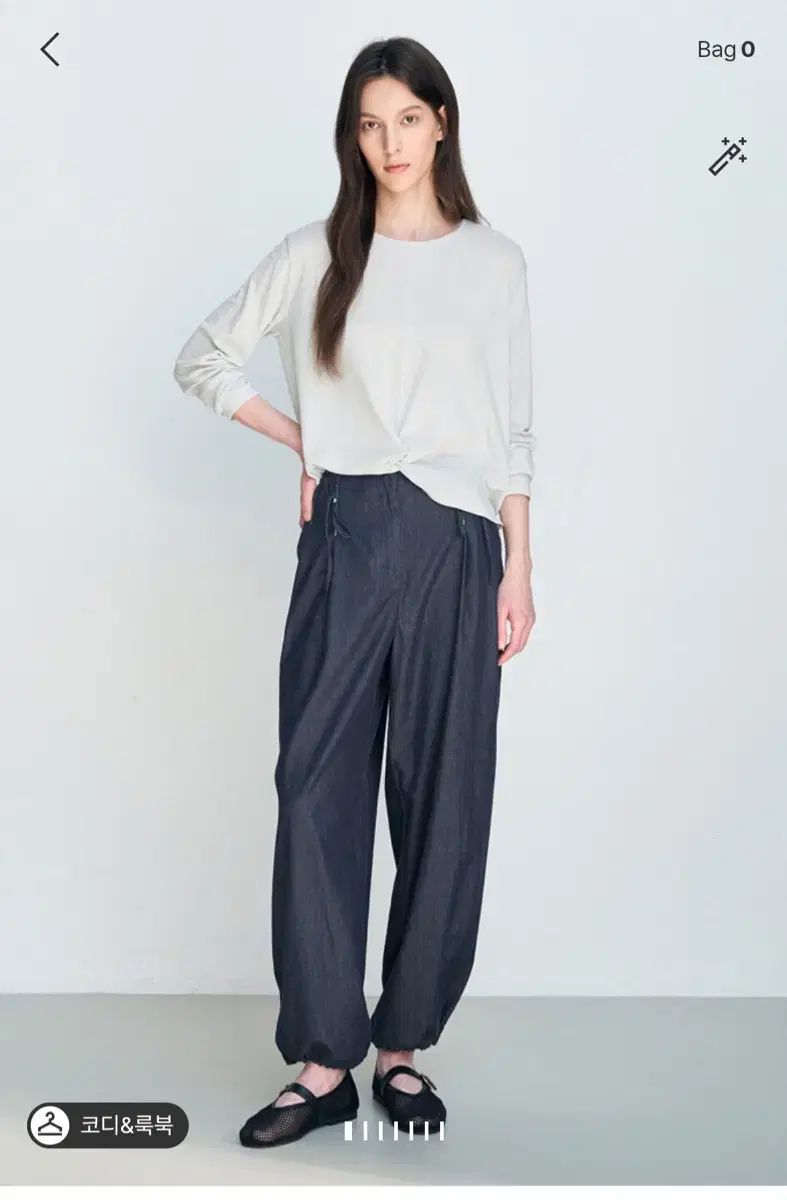 ハンサム 26ss新作 LATT by T ラット シャーリング ワイド デニム 55