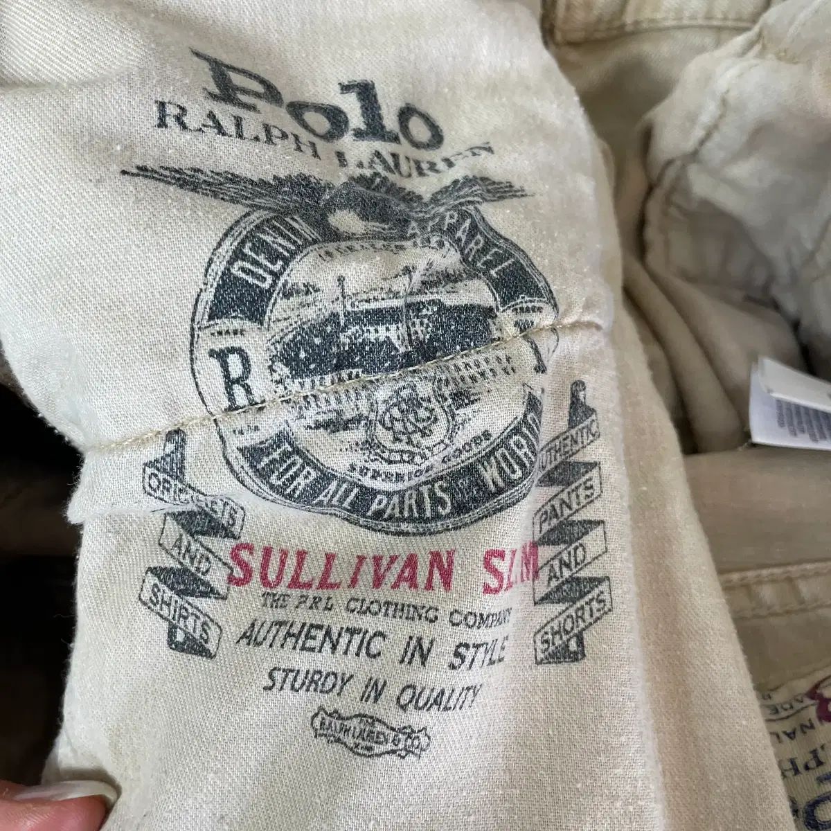 (33) ポロラルフローレン SULLIVAN スリムフィット ベージュ コットンパンツ (33) ポロラルフローレン SULLIVAN スリムフィット ベージュ コットンパンツ