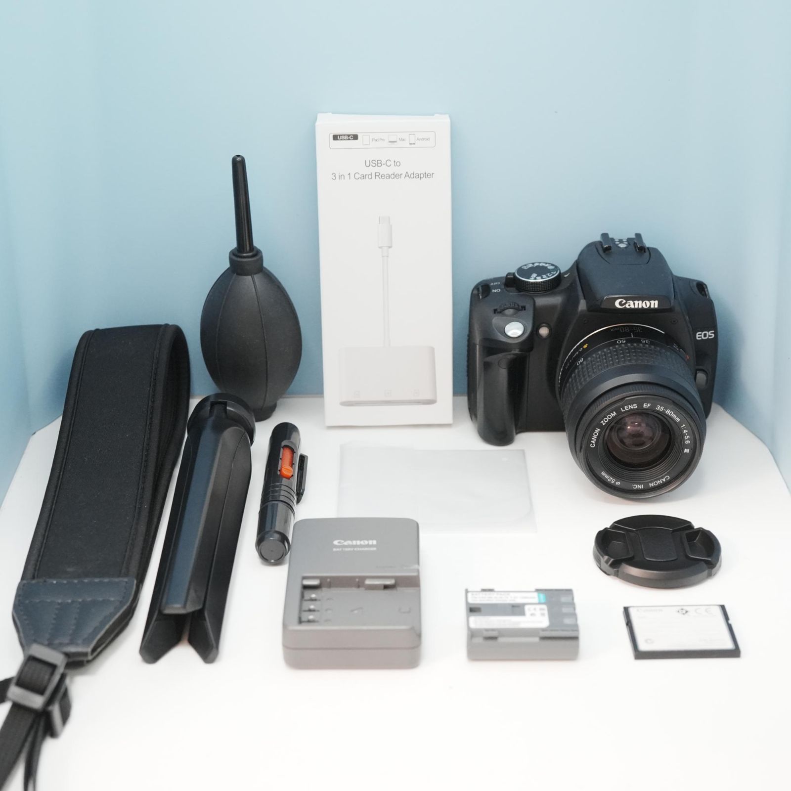 Canon EOS kiss Digital N 一眼レフ スマホ転送OK フルセット a6342