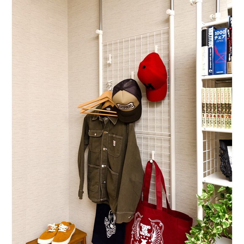 つっぱり式パーテーション 64cm幅 ブラック/ホワイト サカベ - メルカリ