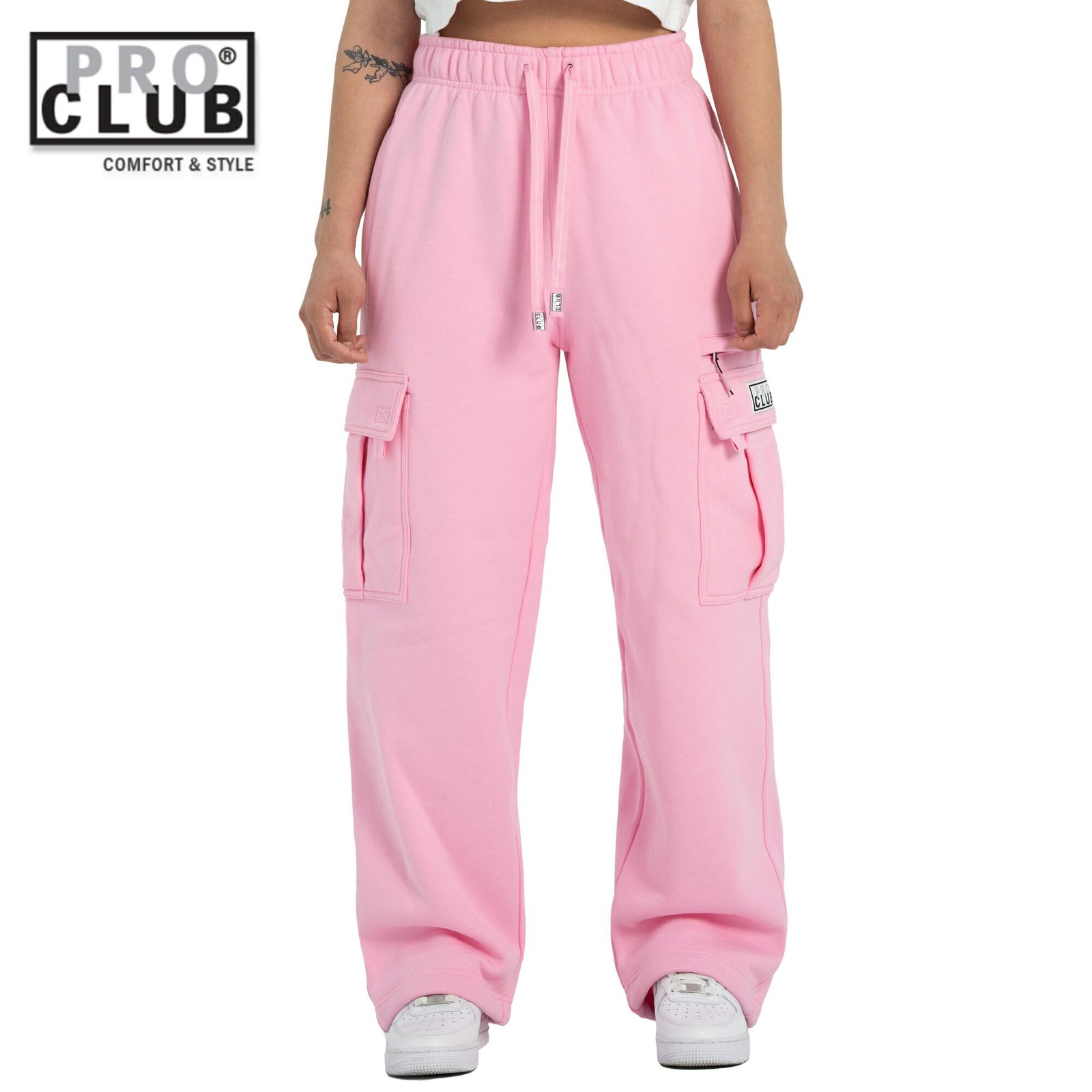 PRO CLUB OG カーゴ スウェットパンツ ピンク CARGO SWEATPANT Pink プロクラブ ストリートファッション サイズXS