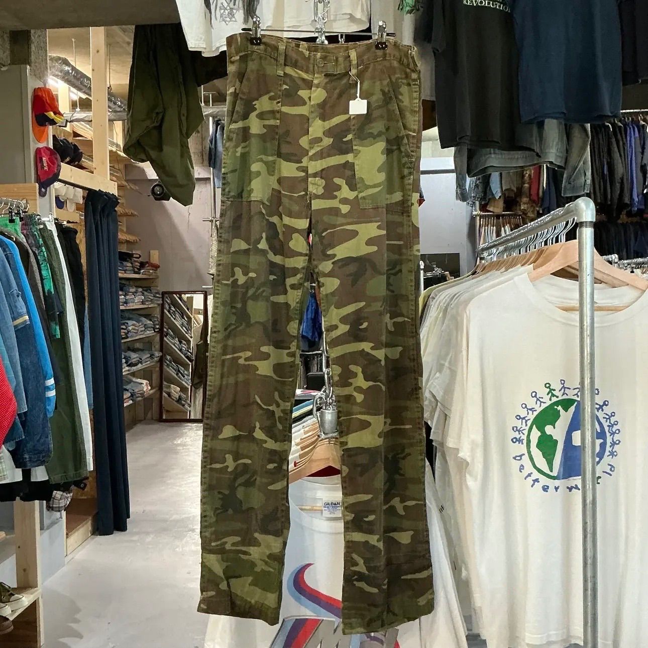 60s~ Civilian Leaf Camo Baker Type with Costume Stamp シビリアンリーフカモ ベイカータイプ