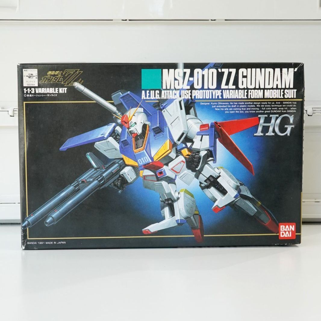 旧HG 1/144 MSZ-010 ZZガンダム 未組立 1991年製 BANDAI 旧キット