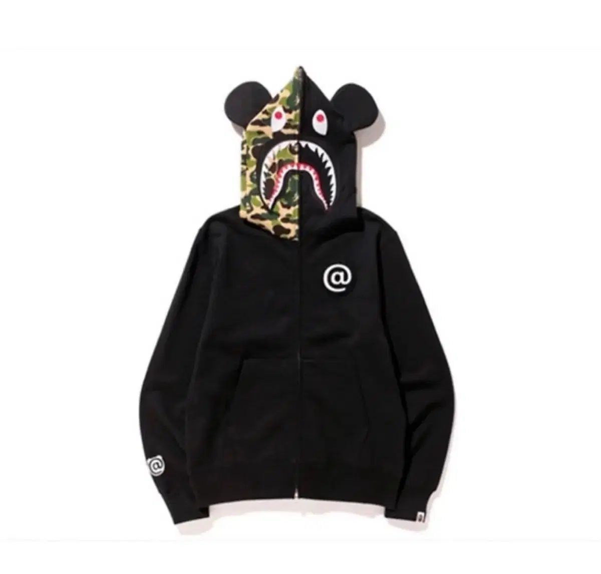 A BATHING APE メディコムトイ BE@RBRICK(ベアブリック) フーデッドジップアップ XXL