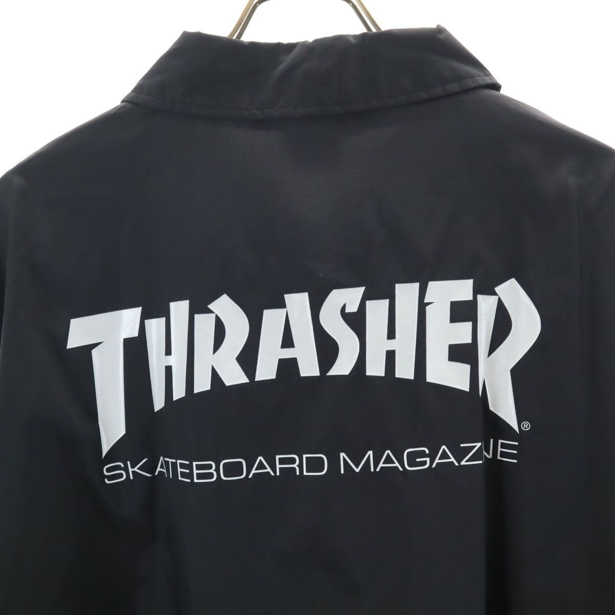 THRASHER スラッシャー コーチジャケット XL ブラック メンズ 古着 