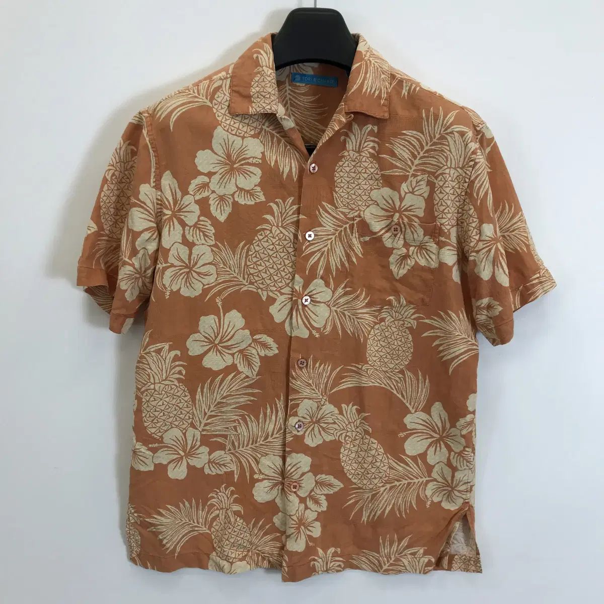 TORI RICHARD トーリーリチャード シルク半袖 シャツ 海外 S