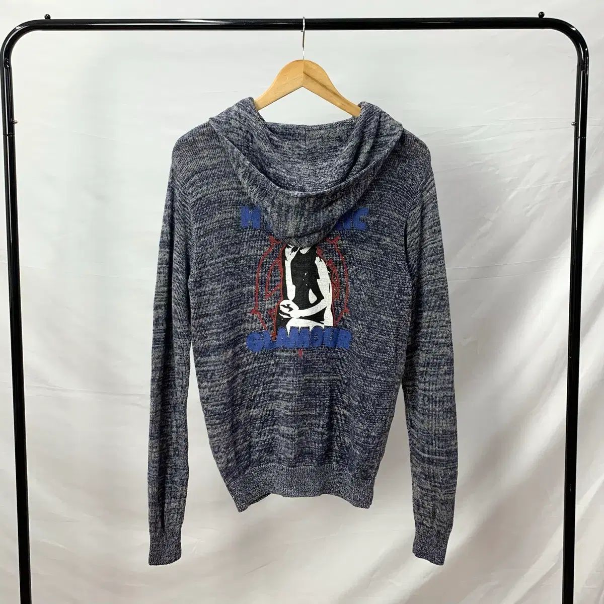 HYSTERIC GLAMOUR ヒステリックグラマー ニット フーディー ジップアップ