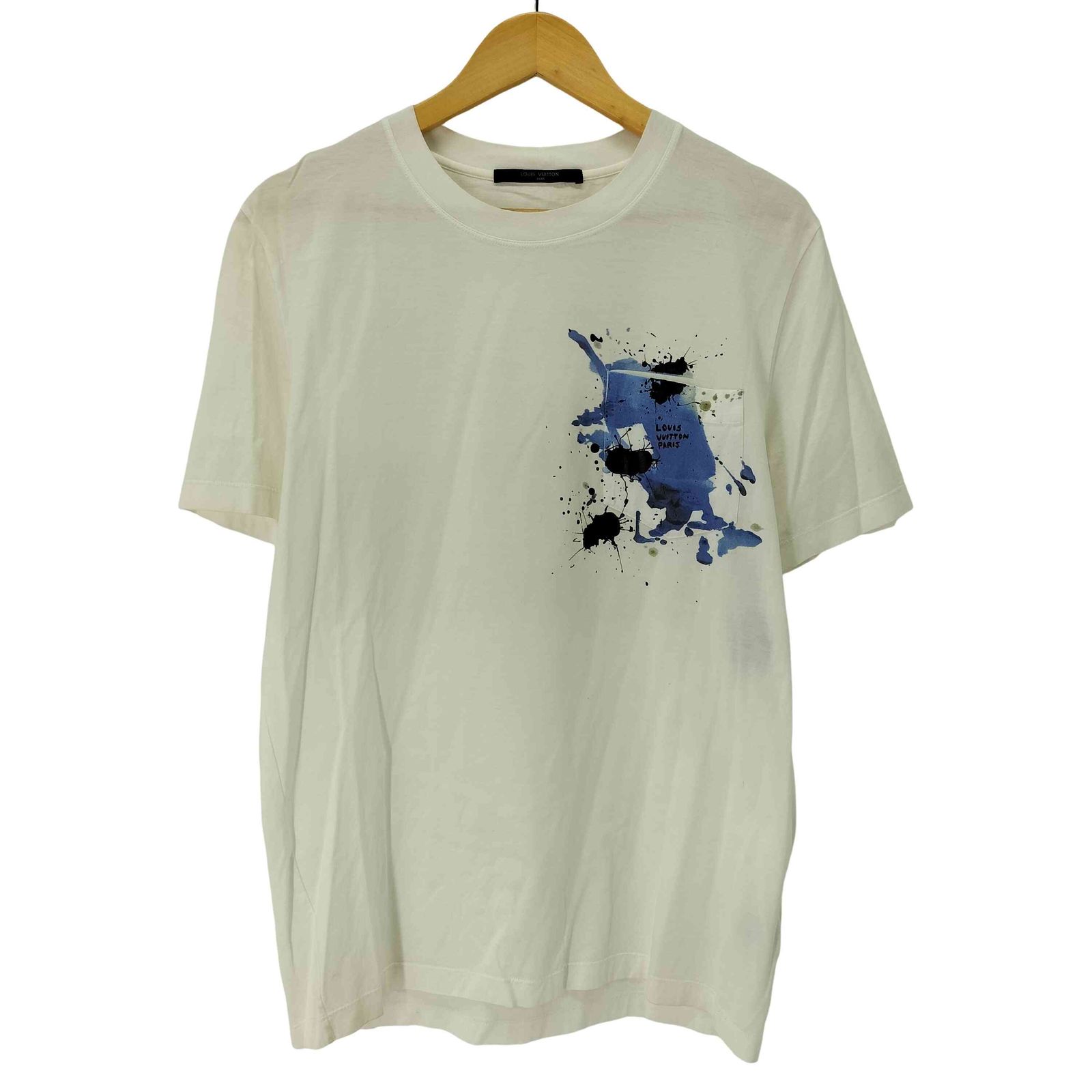 ルイヴィトン LOUIS VUITTON イタリア製 スプラッシュ プリント 半袖 Tシャツ メンズ import：L