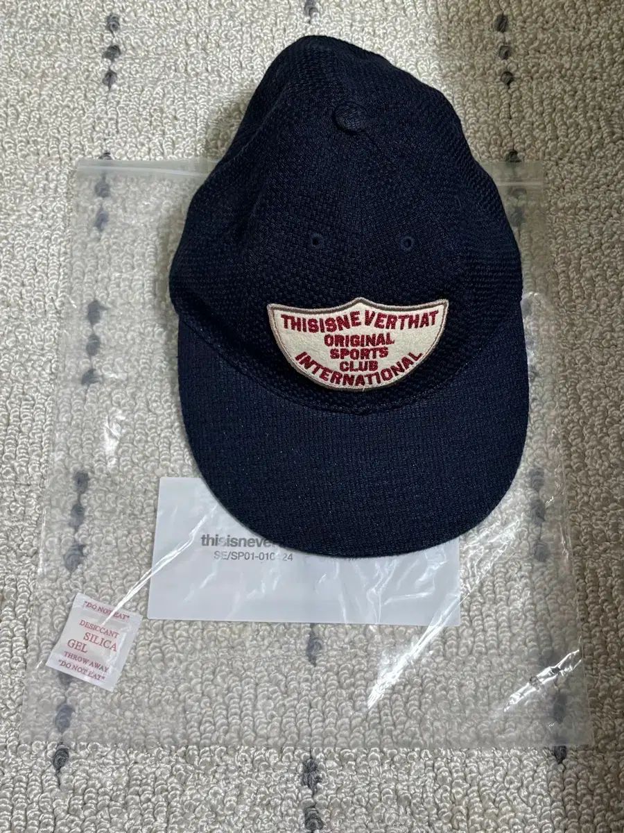 (新品) ディスイズネバーザット ウォッシュ パッチ キャップ 帽子 ネイビー