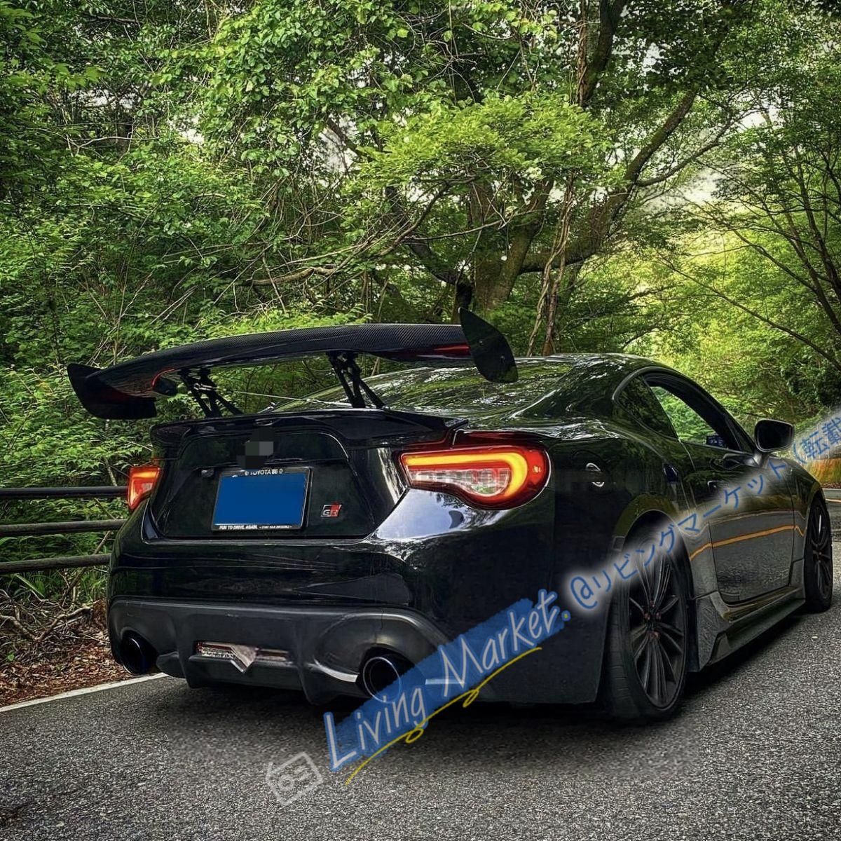 86/BRZ対応 セダン汎用GTウイング 未塗装ABS製 大型リアスポイラー 2段階調整可能 エアロ強化スタイル 約135cm CQP511Q016