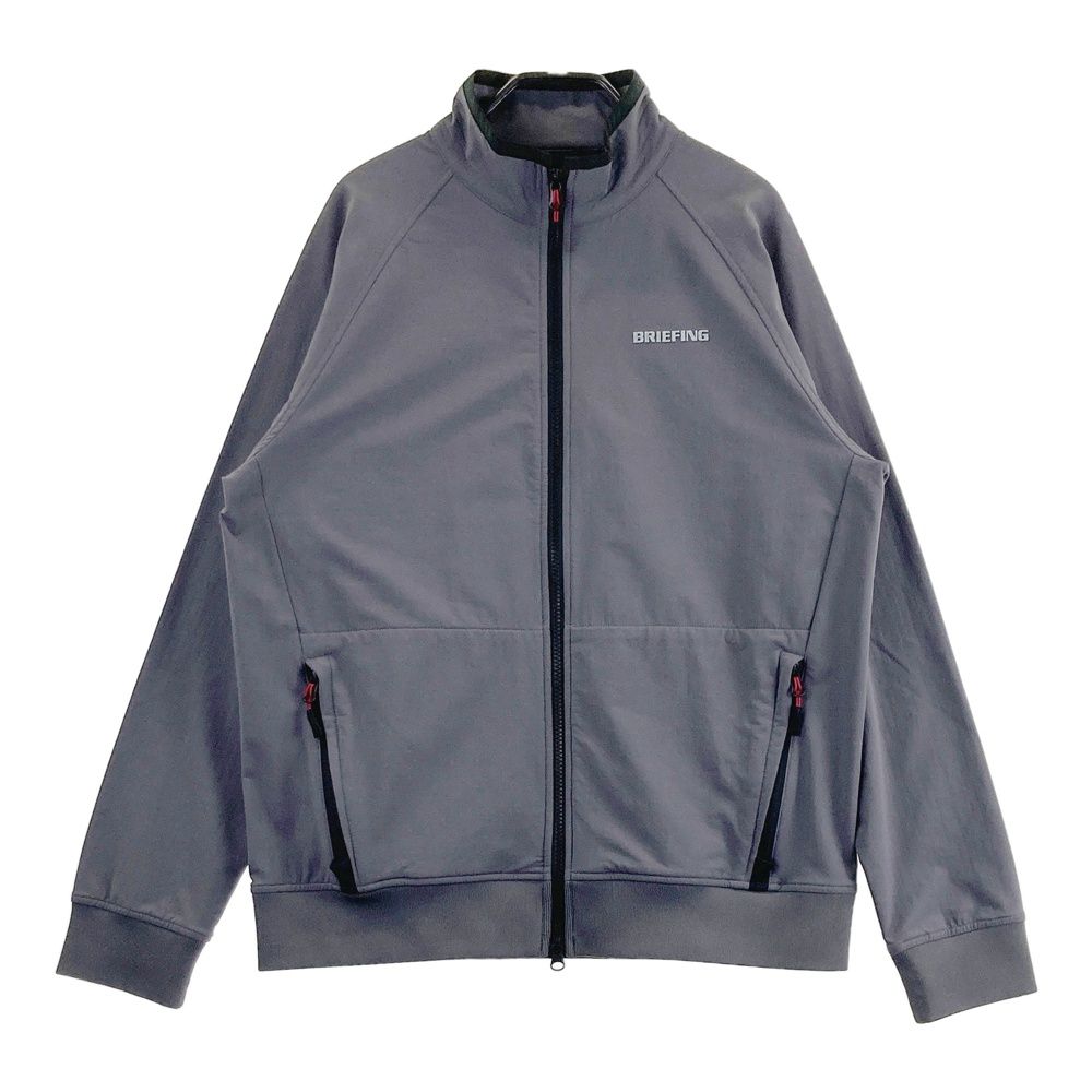 サイズ：M BRIEFING GOLF ブリーフィング ;2024年モデル 裏起毛 ジップジャケット グレー系 [240101685711] ゴルフウェア メンズ ストスト