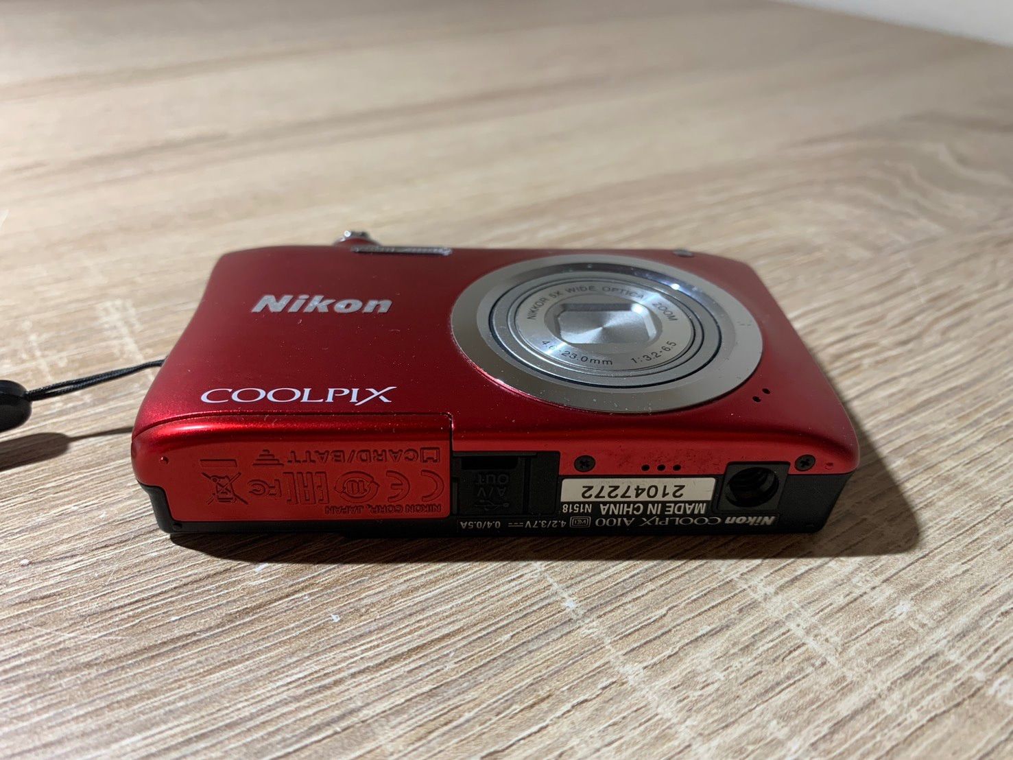 0385 Nikon COOLPIX A100 レッド デジカメ 動作確認済み 【宅】 - メルカリ