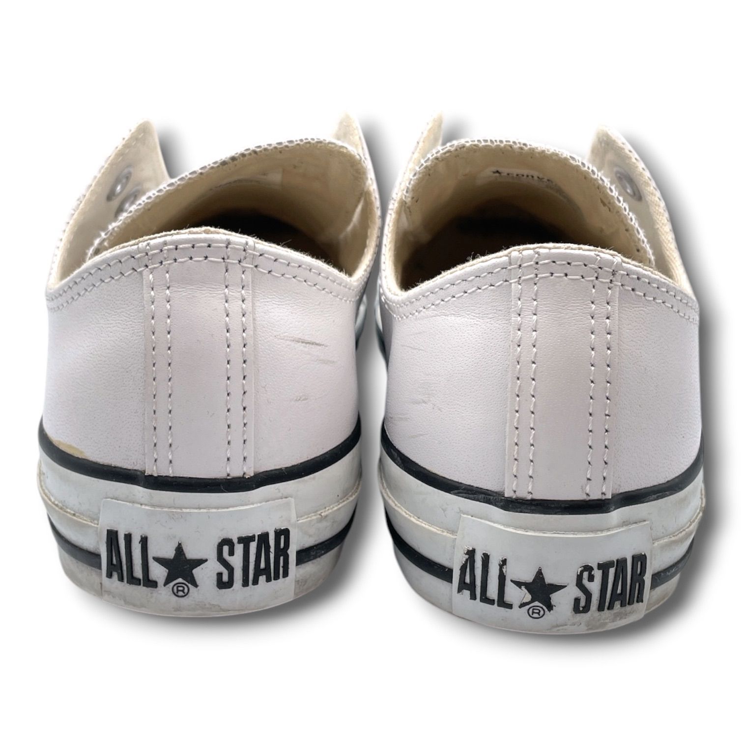 箱付き converse コンバース LEATHER ALL STAR OX ローカット 