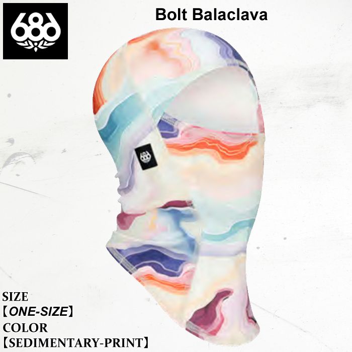 目だし帽 シックスエイトシックス ボルト バラクラバ 25-26 686 Youth Bolt Balaclava M2WFMSK51 SEDIMENTARY-PRINT 日本正規品