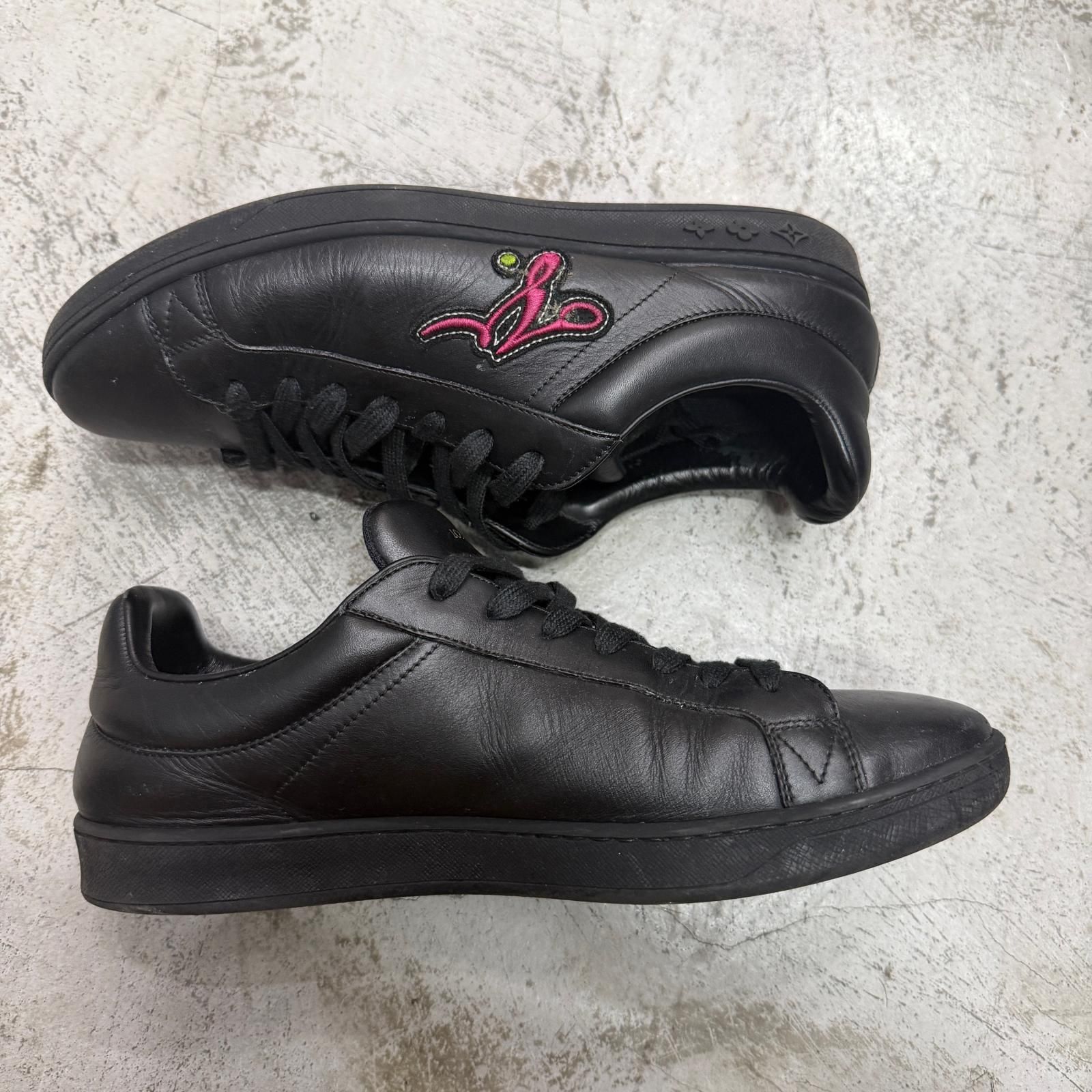 LOUIS VUITTON Luxembourg Side Logo Design Leather Lowcut Sneakers LOUIS VUITTON Luxembourg Side Logo Design Leather Lowcut Sneakers