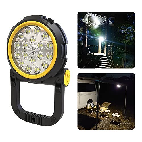 グッド・グッズ 実用新案登録 20W LED 充電式 作業灯 照明 ライト スマホ充電 無階調整ハンドル 駐車場 ガレージ 倉庫 BBQ 屋外作業 野外 工事用 夜釣り キャンプ 防災グッズ 停電 避難対策 台風 地震 停電対策 防災 防災用 4e8093f9