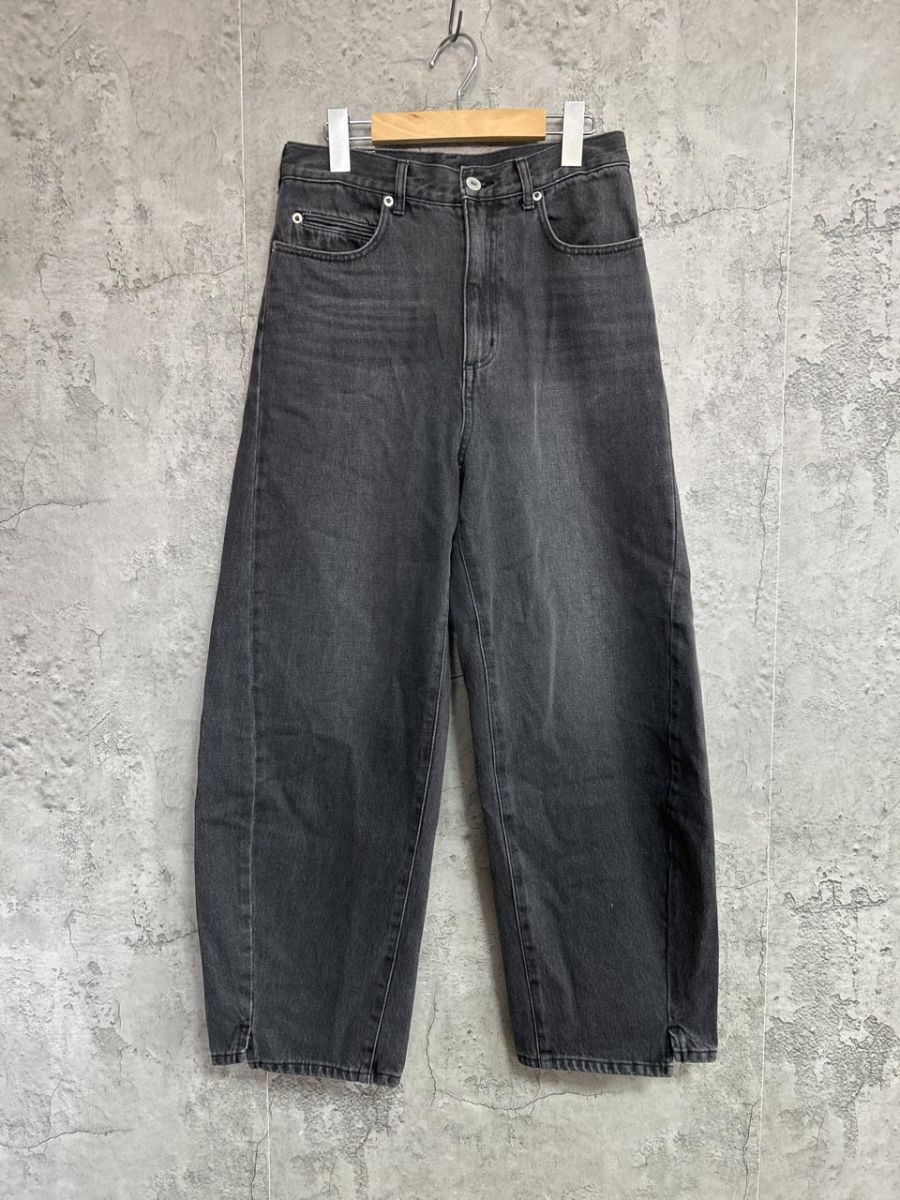 B C STOCK DU JOUR バギー イージー デニムパンツ size36/黒 ■■◎レディース