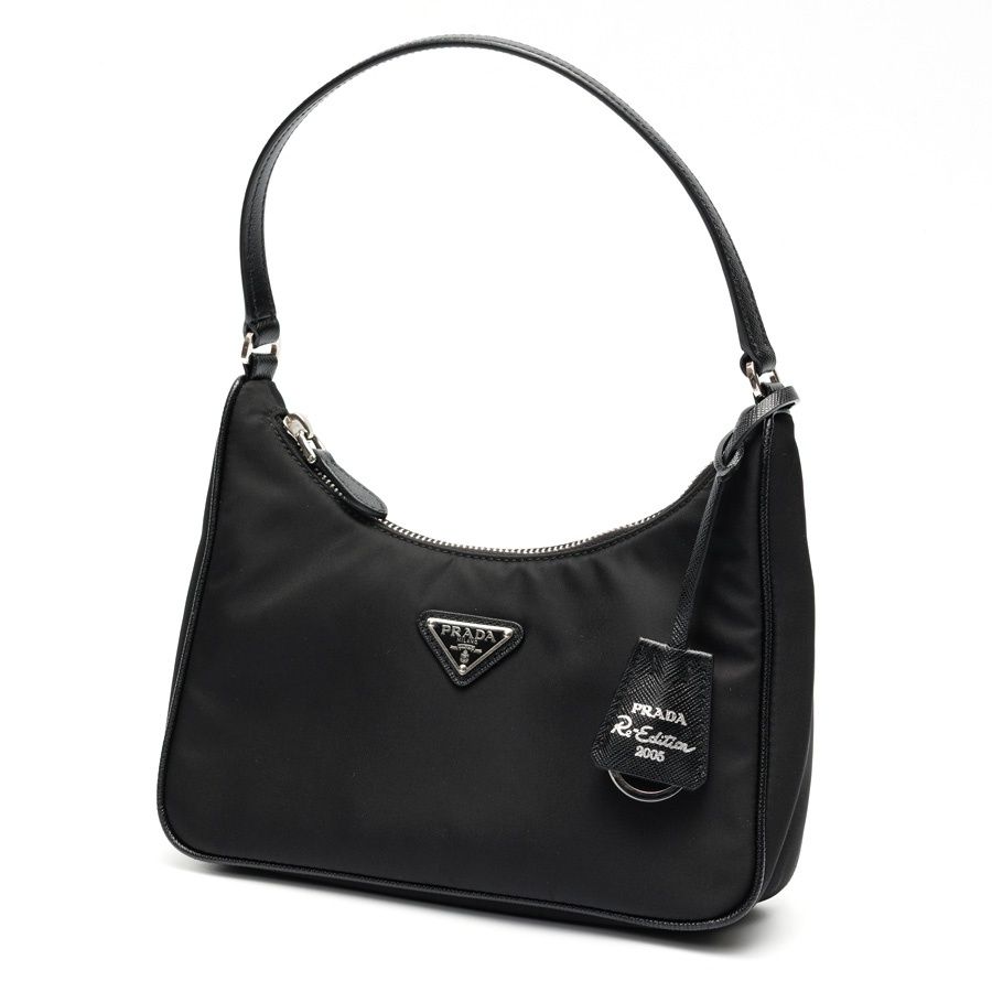 プラダ / PRADA　Re-Edition 2005 Re-Nylon ミニバッグ / ショルダーバッグ　1N204M　ナイロン　ブラック/シルバー金具 【中古】