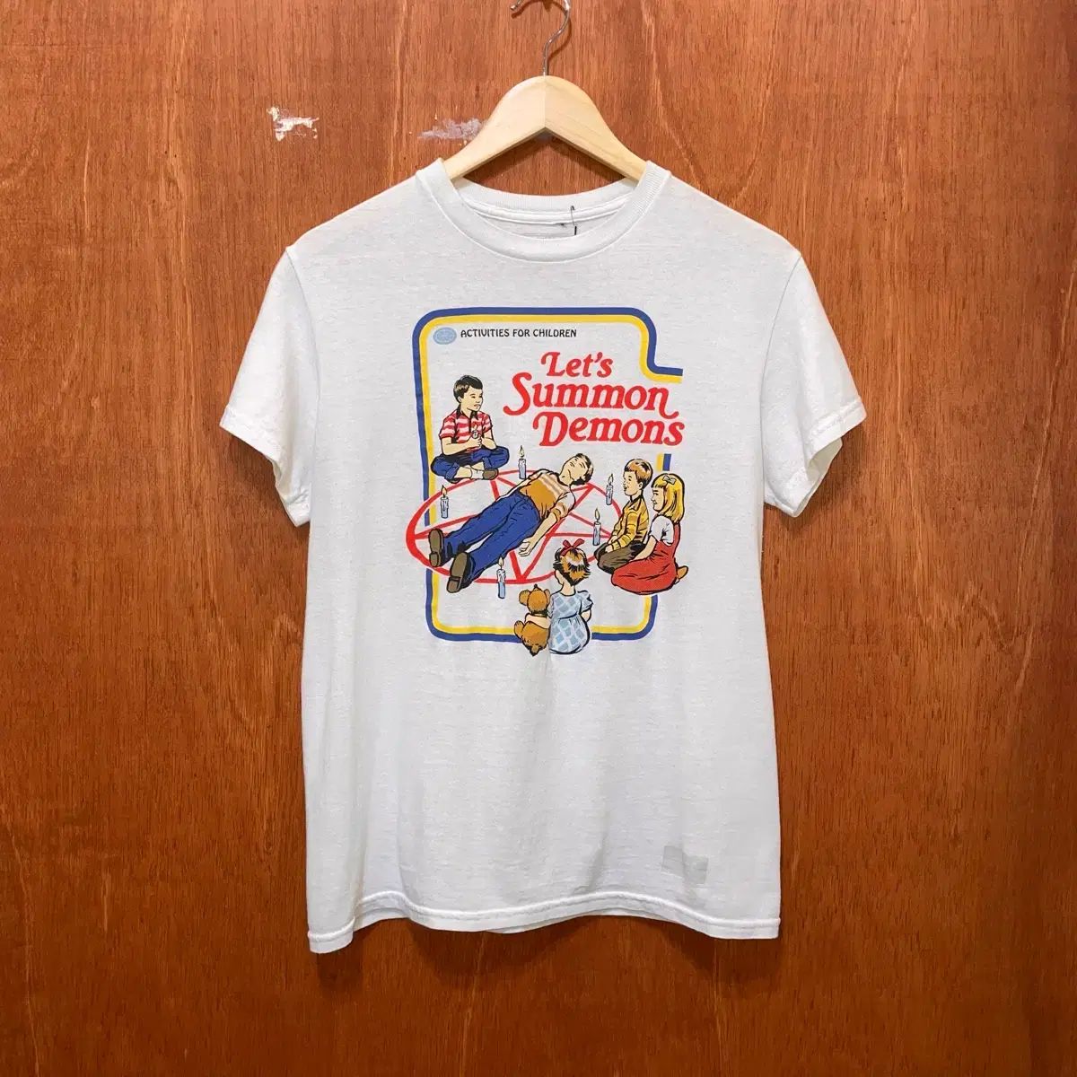 (S) Steven Rhodes ヴィンテージ プリンティング 半袖Tシャツ