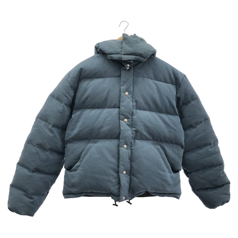 【中古】CRESCENT DOWN WORKS ユーデュロイダウン サイズL ブルー[91]
