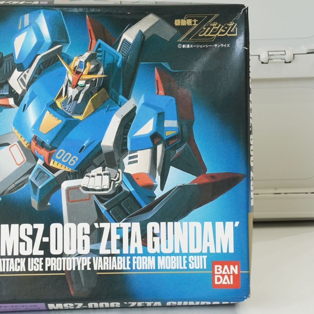 旧HG 1/144 MSZ-006 ゼータガンダム 一部組立済み 1990年製 BANDAI 旧