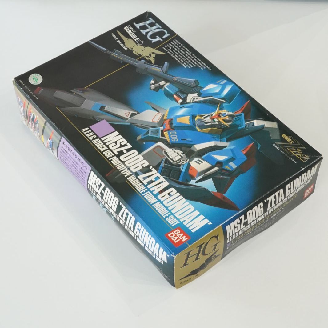 旧HG 1/144 MSZ-006 ゼータガンダム 一部組立済み 1990年製 BANDAI 旧
