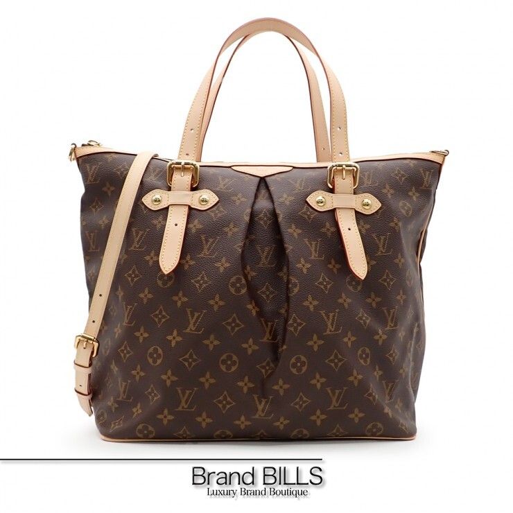 未使用品 LOUIS VUITTON ルイ ヴィトン パレルモGM トートバック 2way M40146 モノグラム ブラウン ゴールド金具 レディース