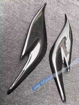 トヨタ プリウス ZVW30 2012～2015年 フロント ヘッドライトカバー ヘッドライトアイライン カーボン柄 2P CQP511Q275