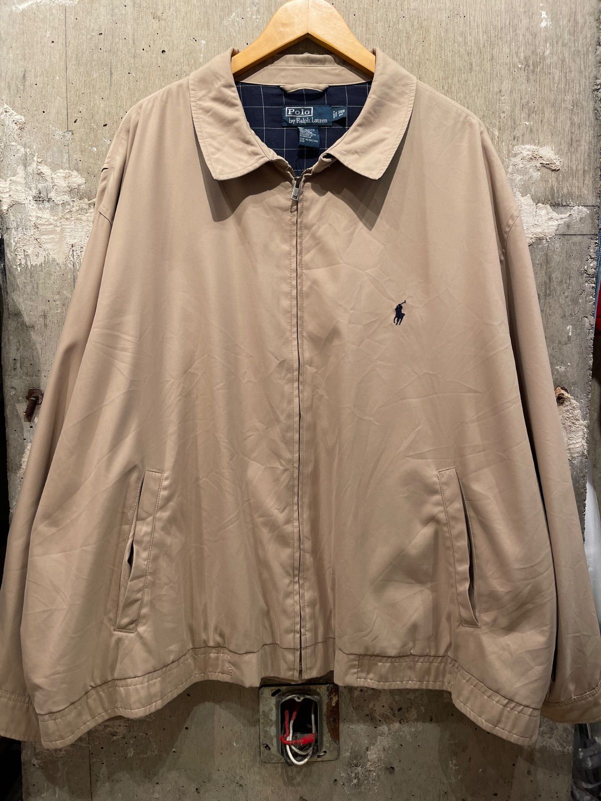 【 Polo by Ralph Lauren / SWING TOP / POLYESTER 100% 】ラルフローレン　スウィングトップ　ポリエステル　3XL