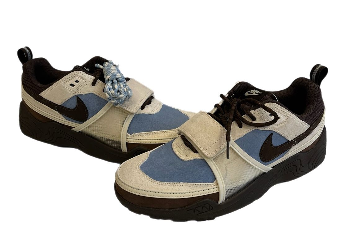 ナイキ NIKE ×Travis Scott Zoom Field Jaxx Pale Ivory and Leche Blue トラヴィススコット ズームフィールドジャックス HQ3072-400 スニーカー ブラウン 28.5cm 101sh-2643