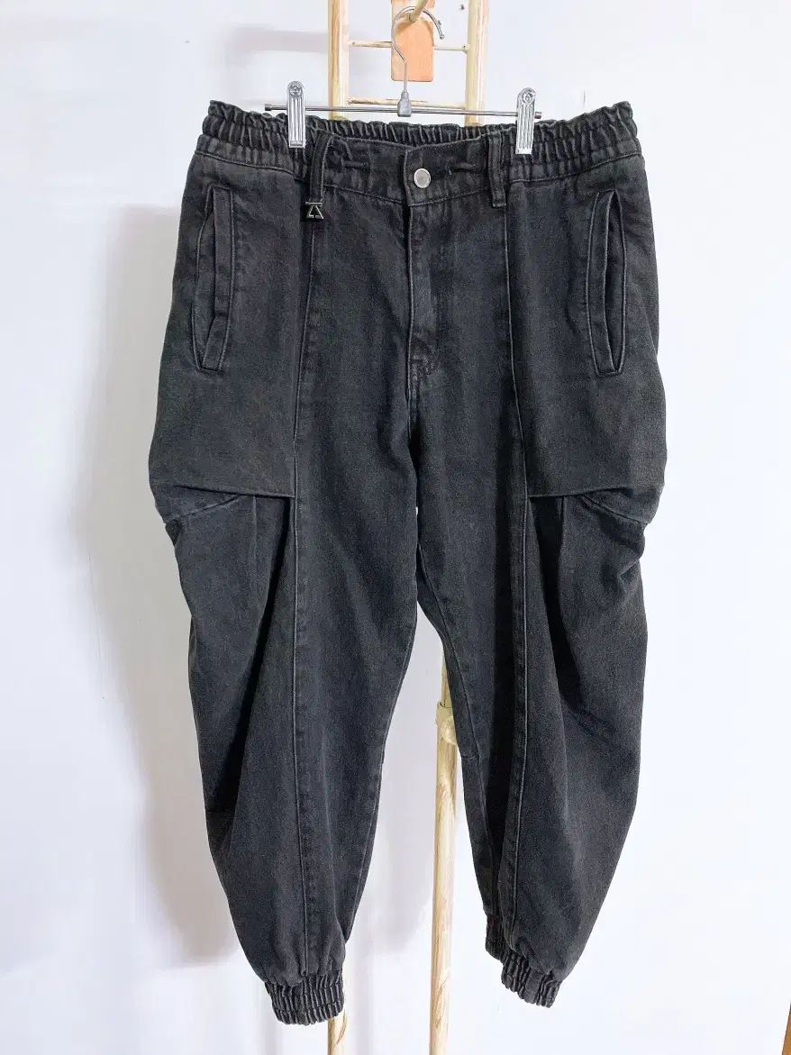 ヴィンテージ(30 31インチ) ZIOSONGZIO HOMME メンズ ピグメント ウエストゴム ユニーク ジョガーパンツ