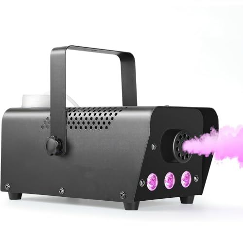 スモークマシン 500W フォグマシン RGB三色ライト 安定噴霧 手動/遠隔操作対応 過熱保護機能付き 結婚式 ハロウィン クリスマス DJ パーティー 舞台演出用kk 4aeb9fa5 6,889円