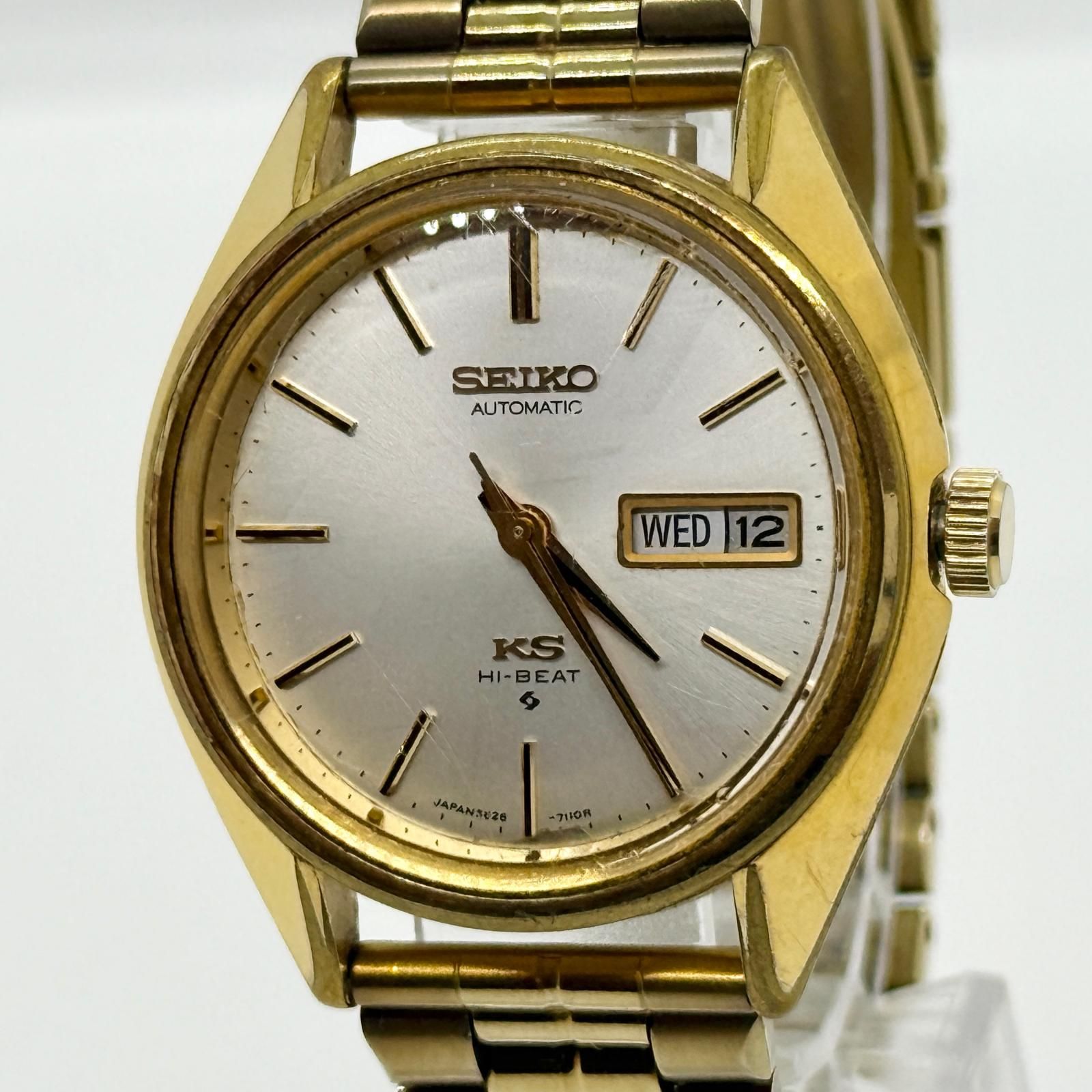 SEIKO セイコー KING SEIKO キングセイコー ハイビート 5626-7113 ゴールド AT メンズ 腕時計 稼働品