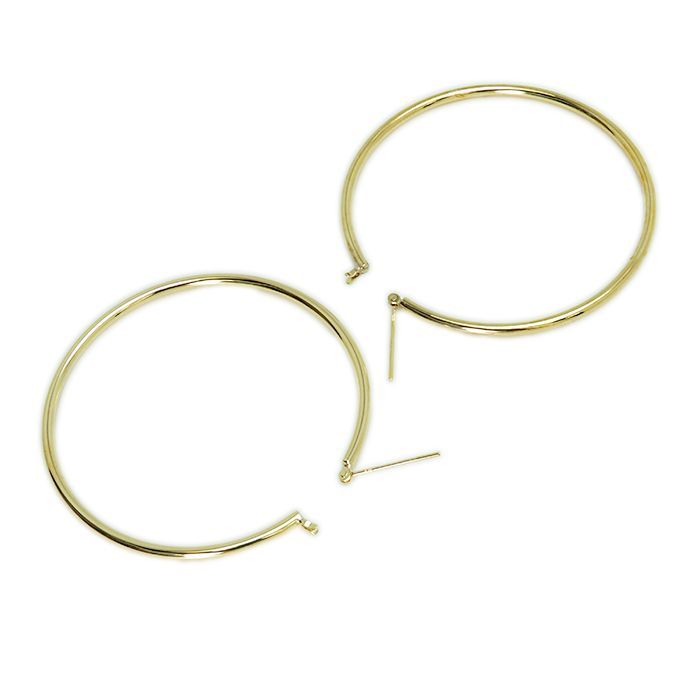 【K18 パイプ フープピアス】約2.7g 両耳用 18金イエローゴールド 直径約5.1cm ジュエリー アクセサリー レディース 貴金属 地金 YG 中古 逸品質屋 丸高 甲子園店 シンプル 71-0209 【K18 パイプ フープピアス】約2.7g 両耳用 18金イエローゴールド 直径約5.1cm ジュエリー アクセサリー レディース 貴金属 地金 YG 中古 逸品質屋 丸高 甲子園店 シンプル 71-0209