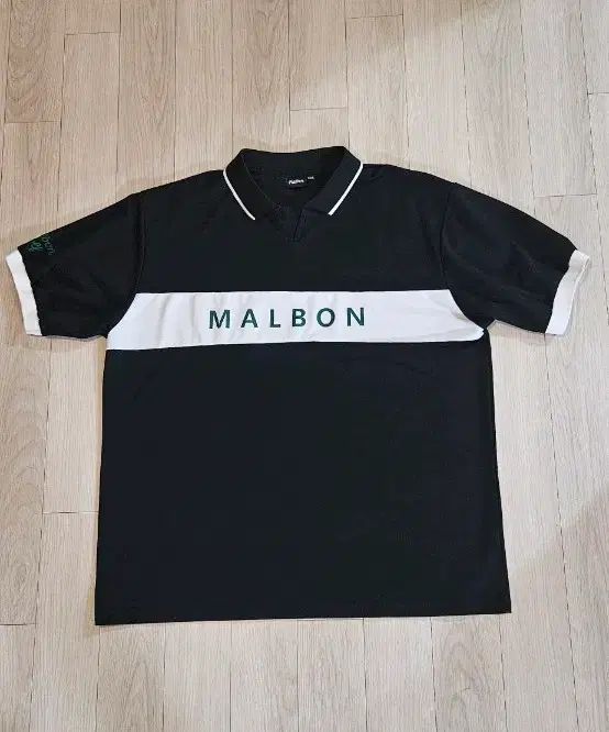 マルボンゴルフ 半袖 カラーTシャツ ブラック ホワイト 110 バスト 60