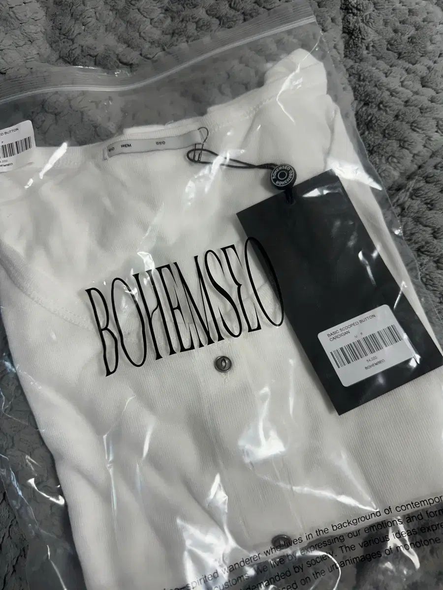 BOHEMSEO ボヘミアンソウル scooped button cardigan