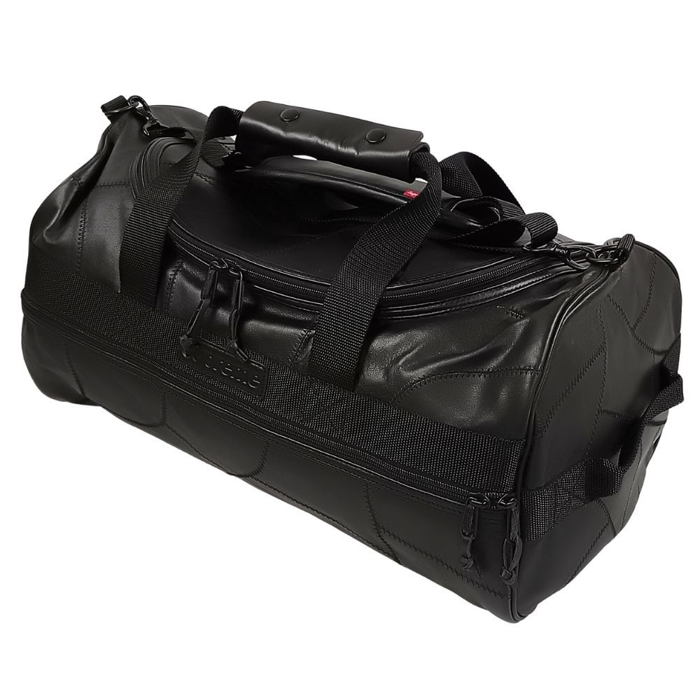 SUPREME シュプリーム 19AW Patchwork Leather Duffle Bag パッチワーク レザー ダッフルバッグ ボストンバッグ ブラック 正規品 / 55052