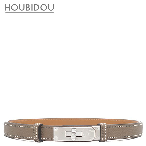 エルメス HERMES ベルト ケリー 18 ヴォーエプソン エトゥープ シルバー金具 新品 未使用 グレージュ ターンロック 2026年製 G 【箱】【中古】