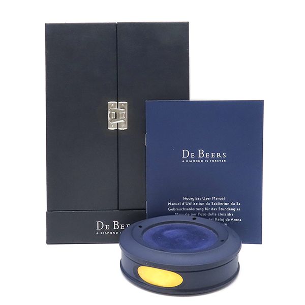 デビアス DE BEERS オブジェ ミレニアム アワーグラス 世界2000個限定 ゴールド ダイヤモンド2000粒 【中古】 デビアス DE BEERS オブジェ ミレニアム アワーグラス 世界2000個限定 ゴールド ダイヤモンド2000粒 【中古】