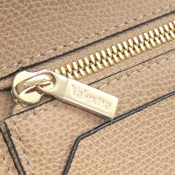 ヴァレクストラ Valextra 二つ折り財布 イジィデ ウォレット レザー ソフトカーフスキン カシミア ゴールド金具 SGES0005028LOCPS99MBC 【箱】【中古】