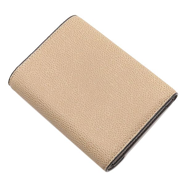 ヴァレクストラ Valextra 二つ折り財布 イジィデ ウォレット レザー ソフトカーフスキン カシミア ゴールド金具 SGES0005028LOCPS99MBC 【箱】【中古】