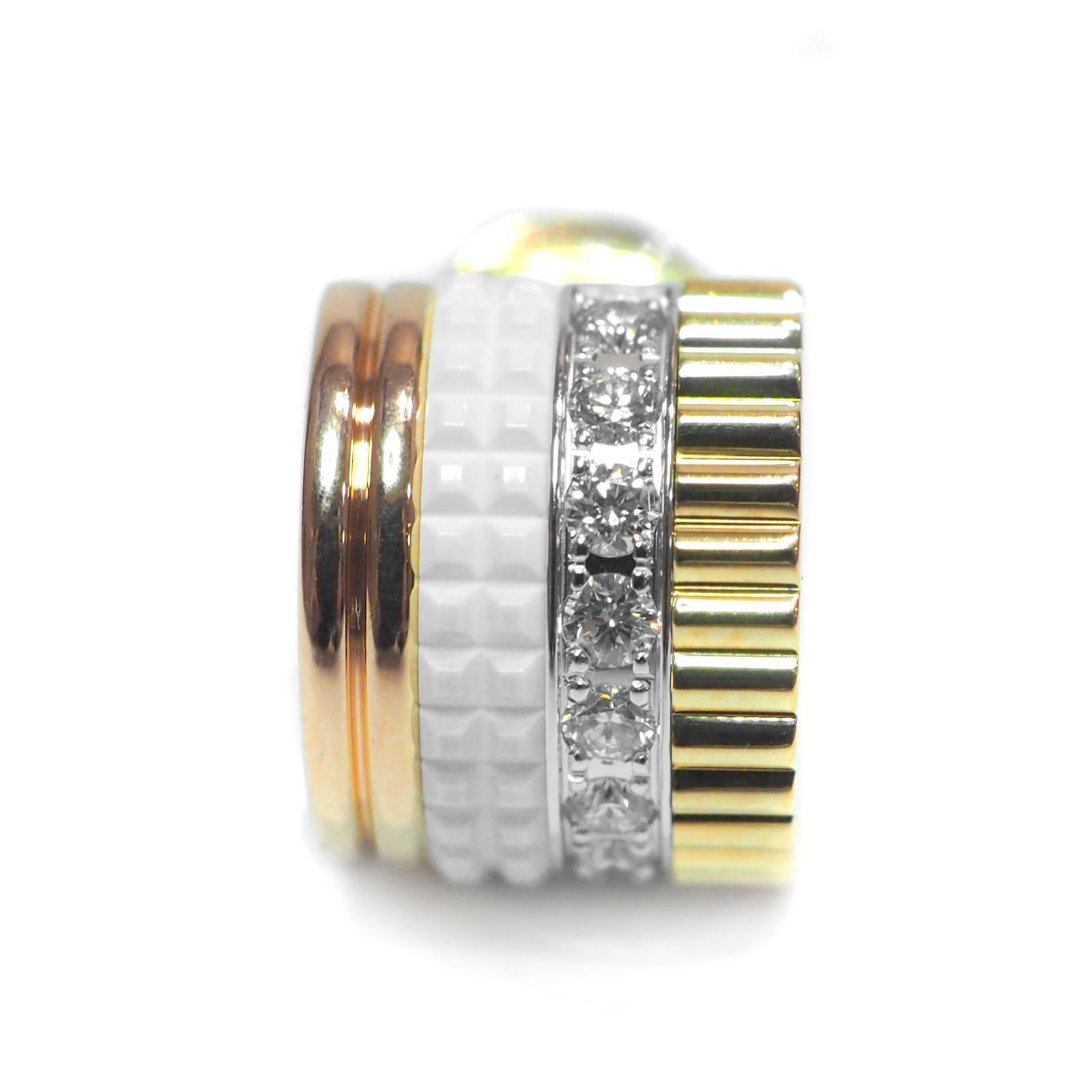 BOUCHERON ブシュロン キャトル ホワイトモール K18YG K18WG K18PG