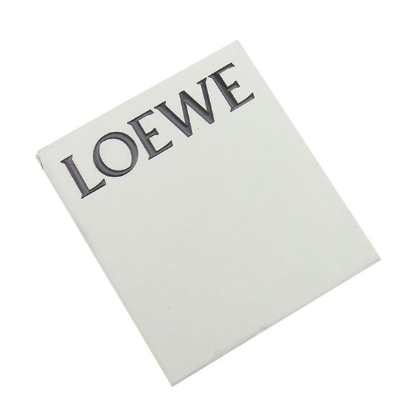 ロエベ LOEWE 三つ折り財布 バーティカル ウォレット スモール カーフ ソフトグレインカーフ ライトキャラメル×ピーカン シルバー金具 茶 アナグラム コンパクトウォレット 【箱】【中古】